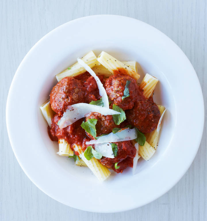 Italian meatballs in tomato sauce Sainsbury`s Magazine